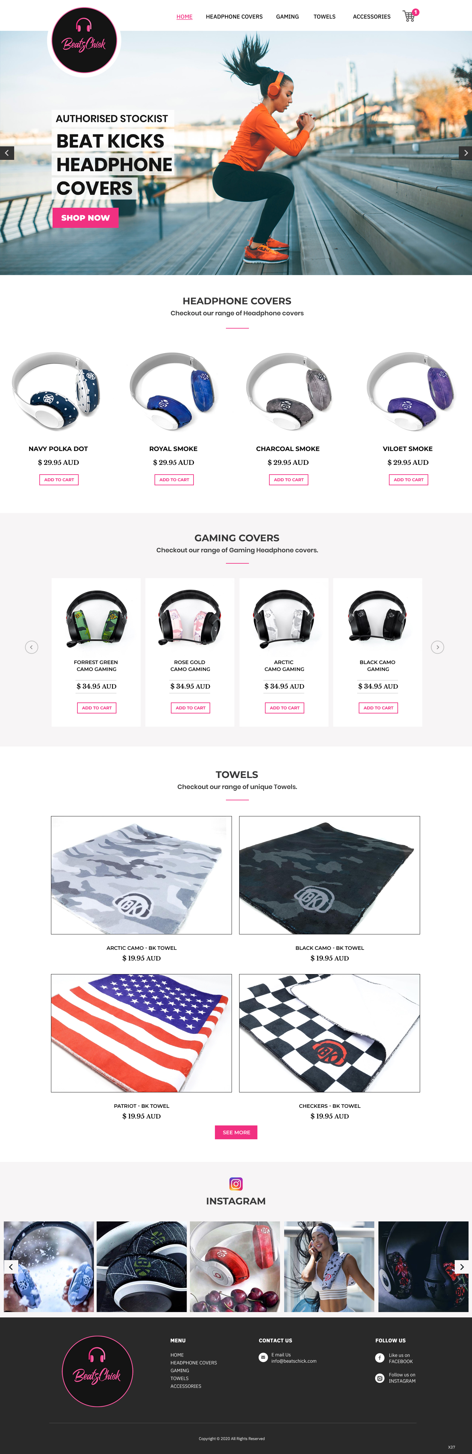 Web Design by pb for BeatsChick | Design #25743533