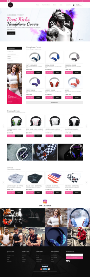 Web Design by sai.designer87 for BeatsChick | Design: #25697413