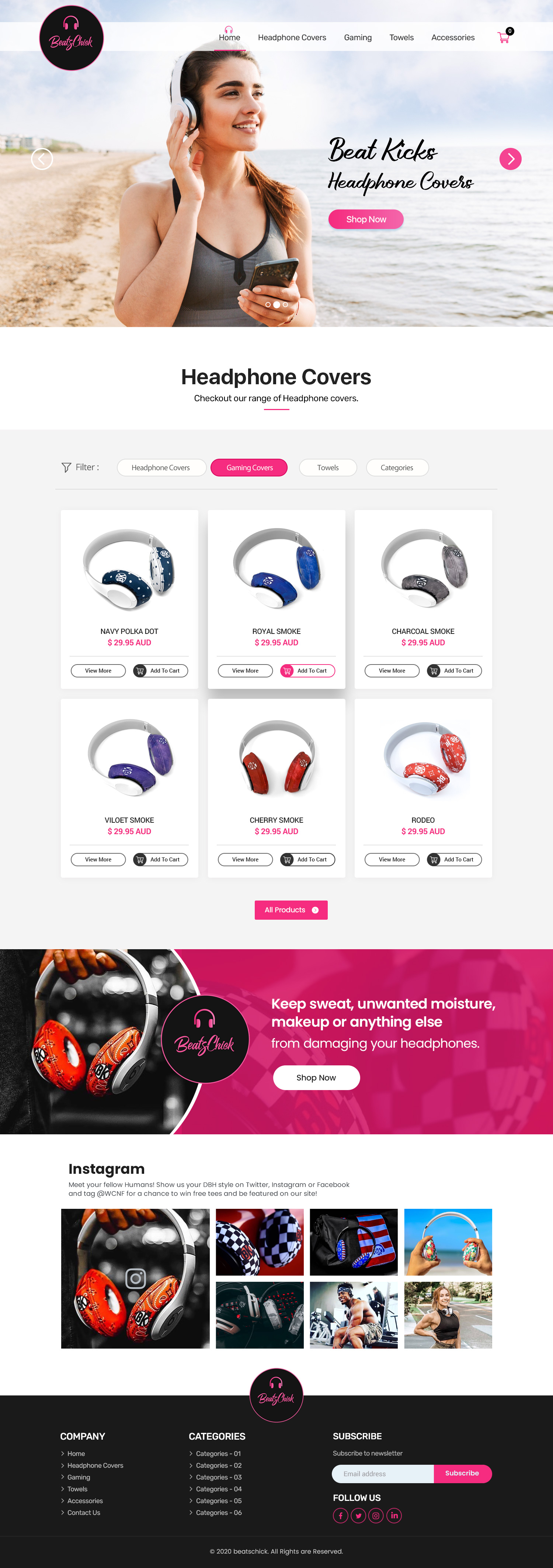 Web Design by Shijo John for BeatsChick | Design #25702319