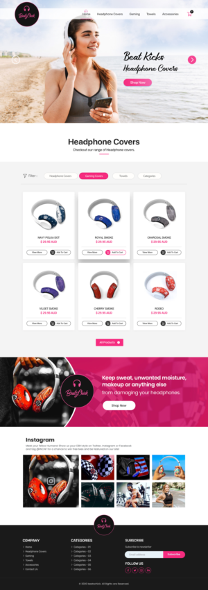 Web Design by Shijo John for BeatsChick | Design: #25702319