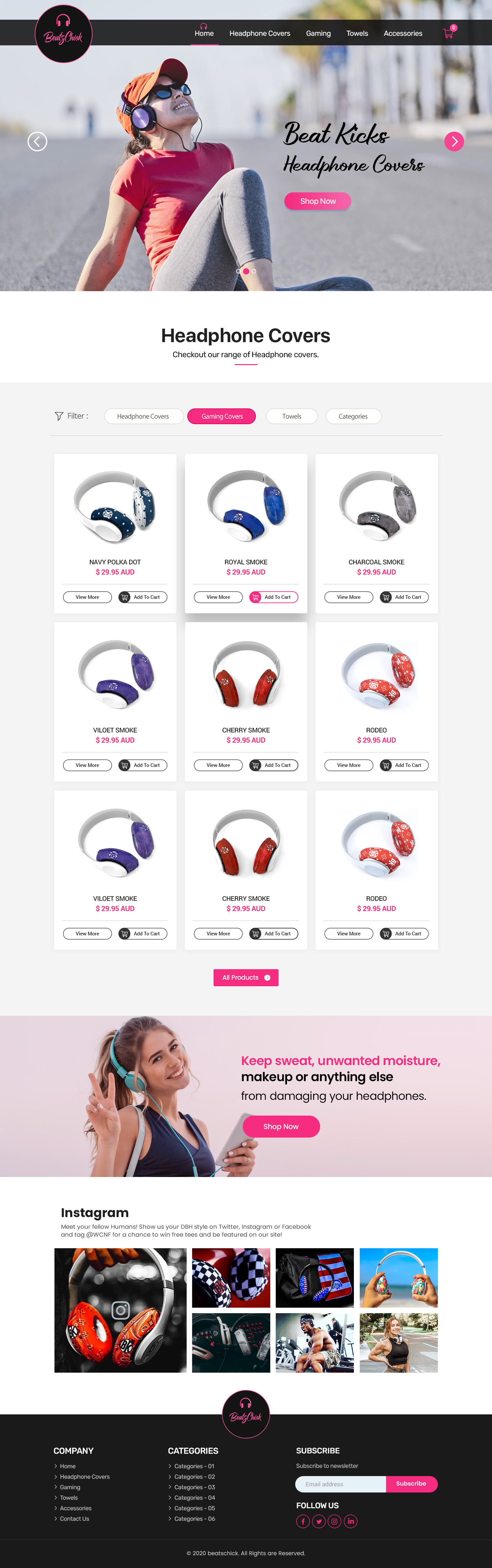 Web Design by Shijo John for BeatsChick | Design #25702405