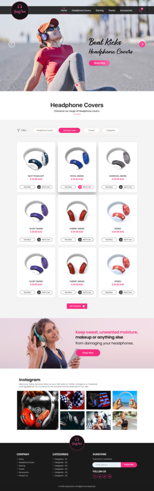 Web Design by Shijo John for BeatsChick | Design: #25702405