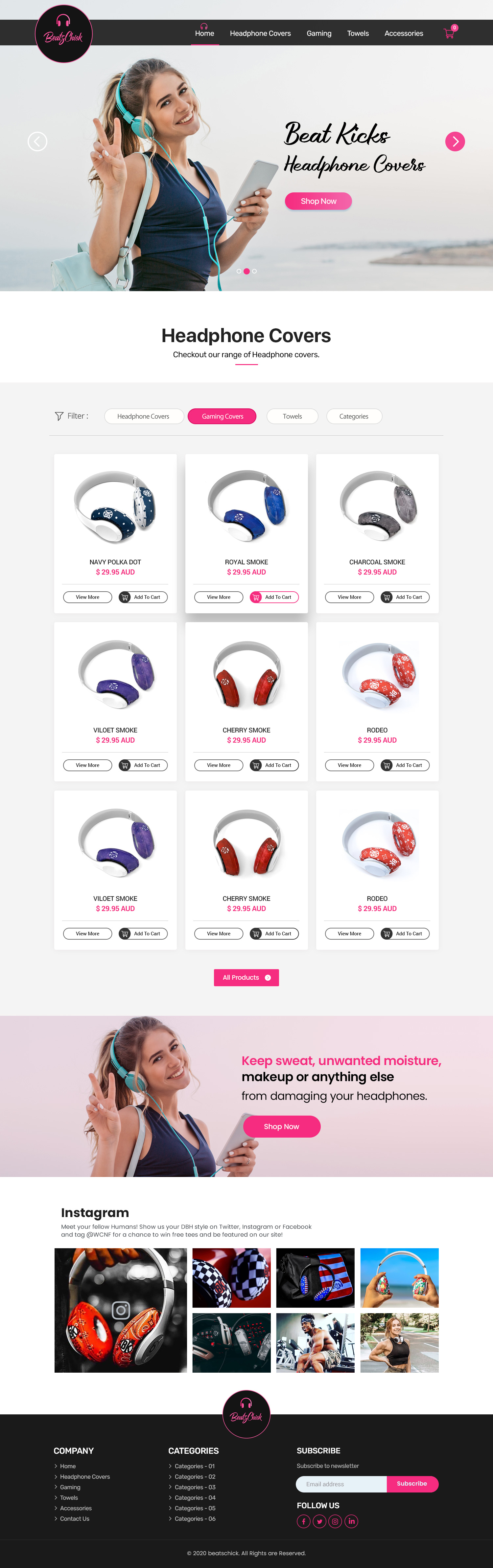 Web Design by Shijo John for BeatsChick | Design #25702406