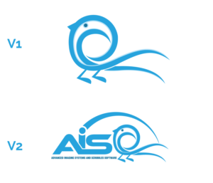 The two companies are AIS - Advanced Imaging Systems and Scribbles Software | Logo Design by Juli creation