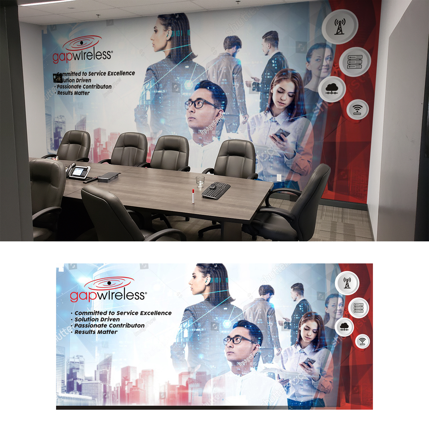 Design Graphique par DG+ pour Gap Wireless Inc. | Design #25713717