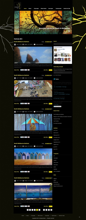 Wordpress Design by pb for Ocius Digital | Design: #3043347
