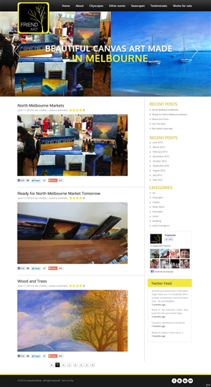 Wordpress Design by pb for Ocius Digital | Design: #3043350