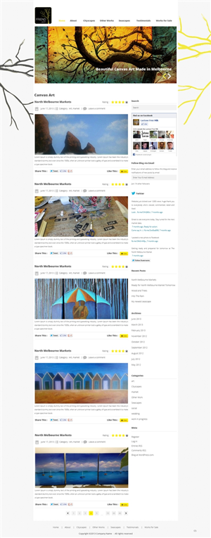 Wordpress Design by pb for Ocius Digital | Design: #3049761