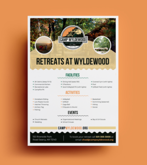 Diseño de Flyer por JK18 para Camp Wyldewood | Diseño: #25684726