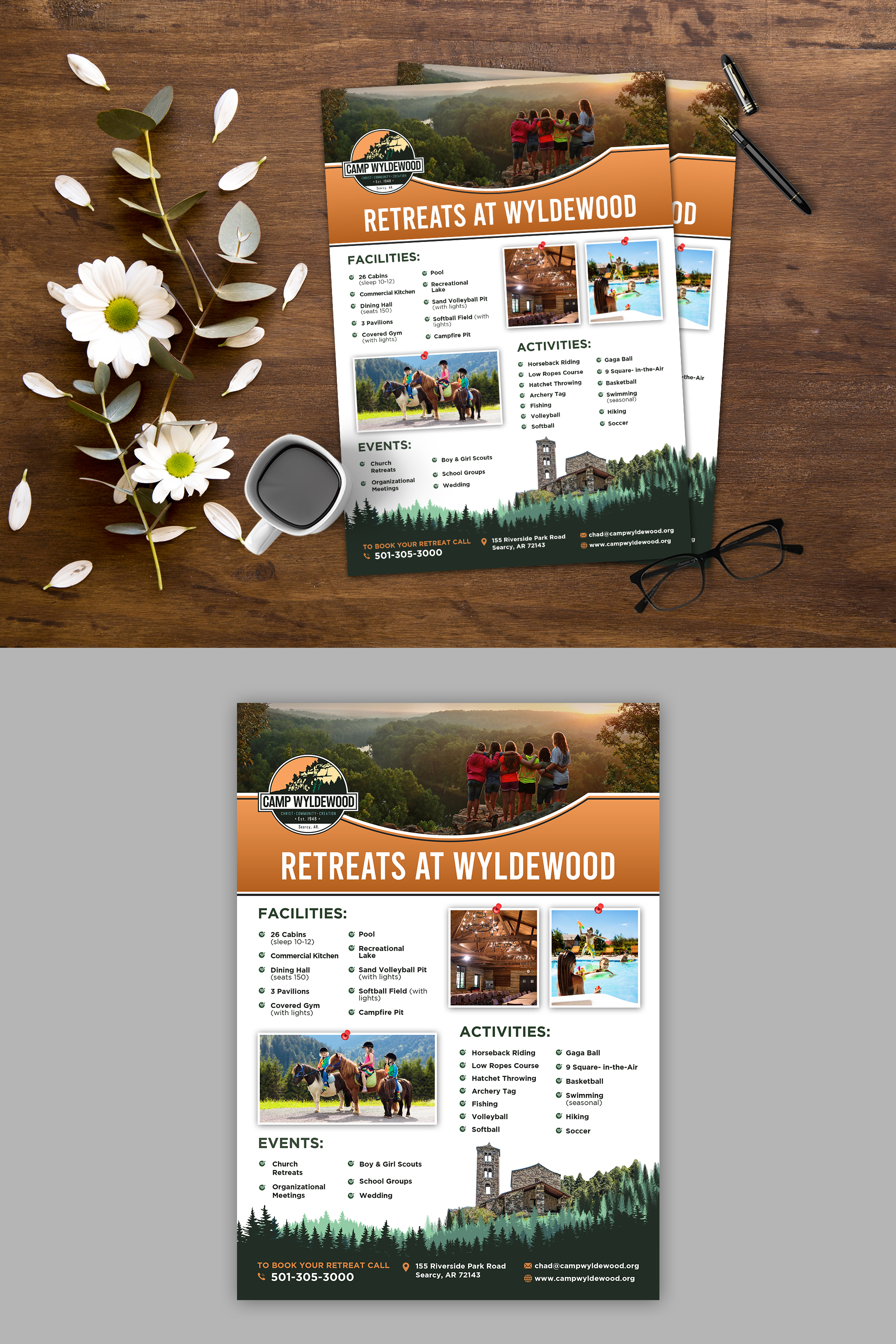 Flyer Design by debdesign for Camp Wyldewood | Design #25720813