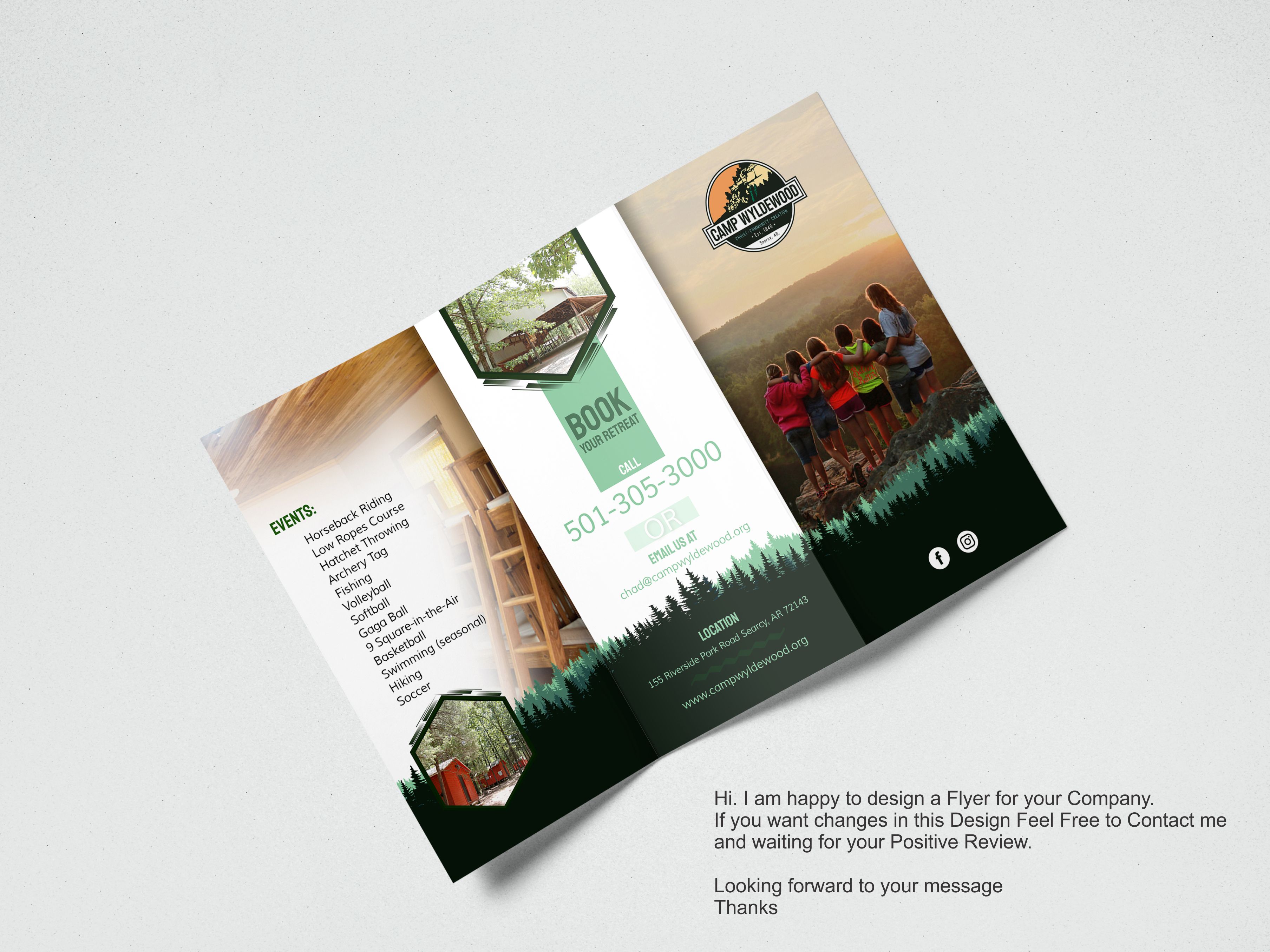Flyer-Design von Ahmed Graphics für Camp Wyldewood | Design #25717715