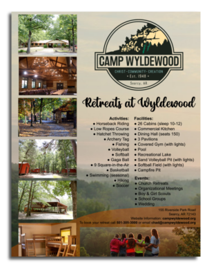Diseño de Flyer por GAPM para Camp Wyldewood | Diseño: #25705080