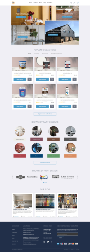 Design Shopify par Rachid 2k pour JDC Paints Limited | Design #25702205