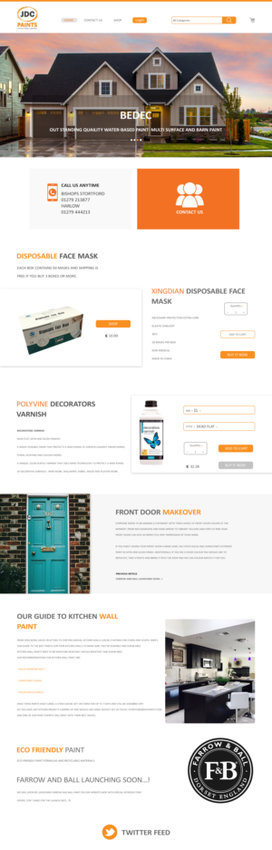 Design Shopify par Keshav Narayan pour JDC Paints Limited | Design #25691484