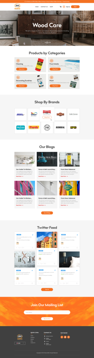 Design Shopify par Techvolte pour JDC Paints Limited | Design #25695454