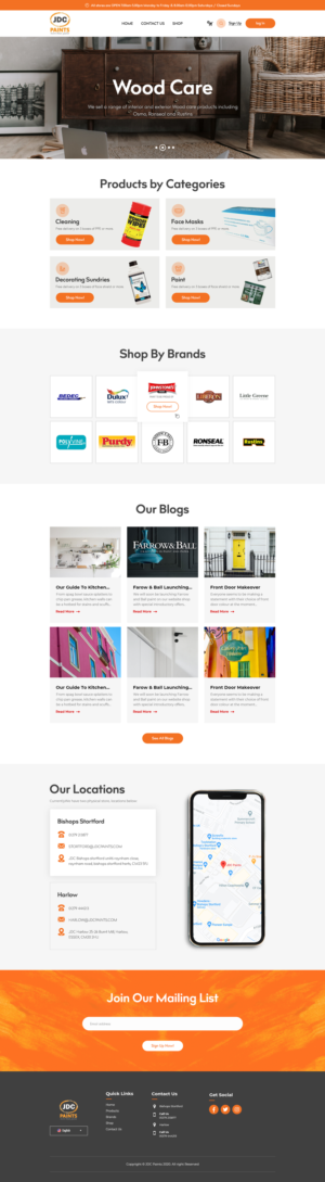 Shopify Design by Techvolte for JDC Paints Limited | Design: #25705128