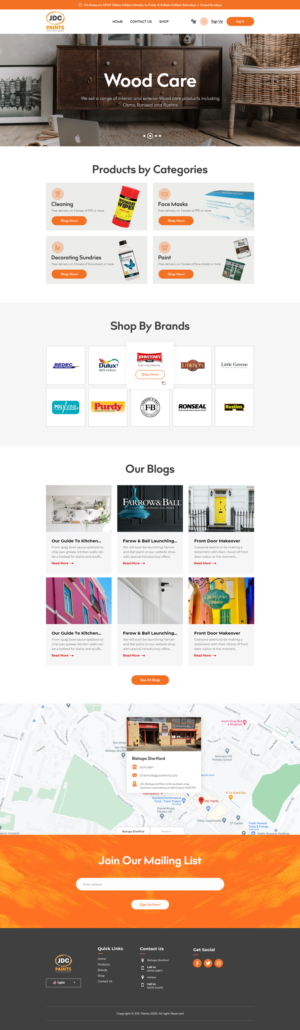 Shopify Design by Techvolte for JDC Paints Limited | Design: #25705134