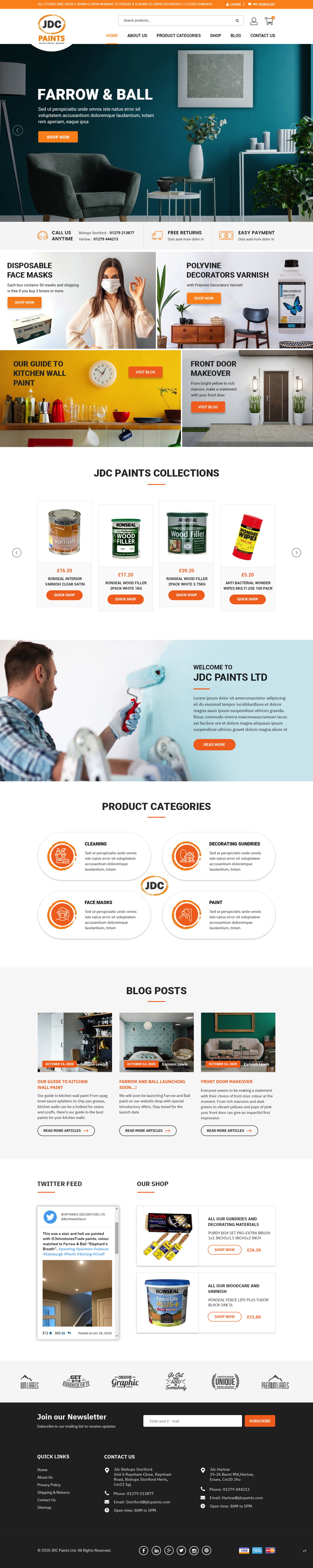 Shopify Design by pb for JDC Paints Limited | Design #25697289
