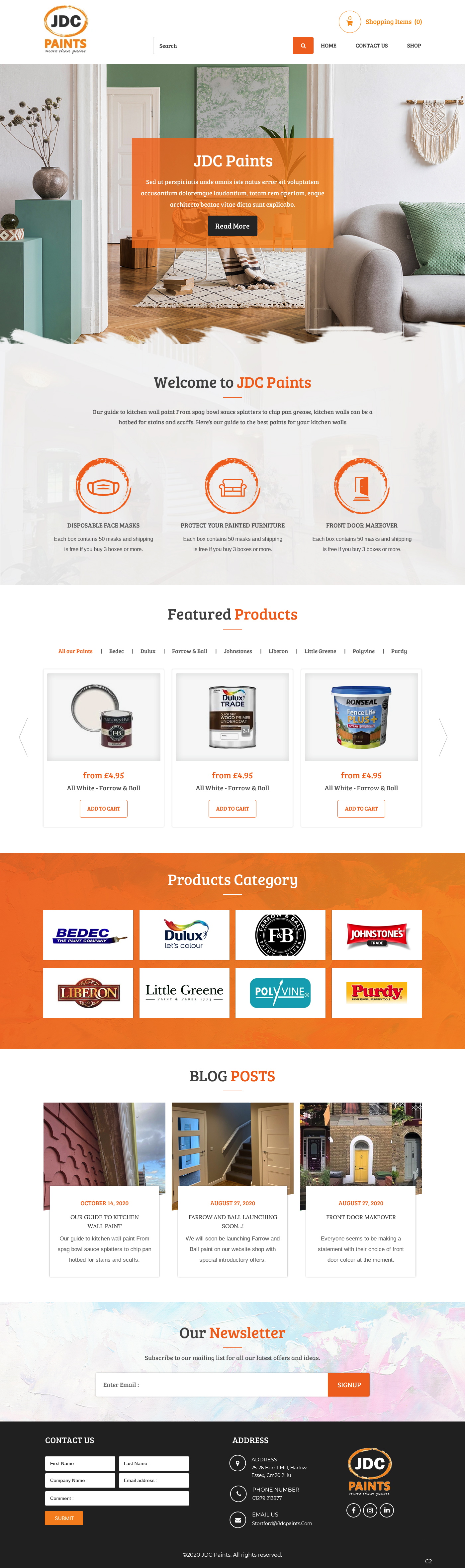 Diseño de Shopify por pb para JDC Paints Limited | Diseño #25697291