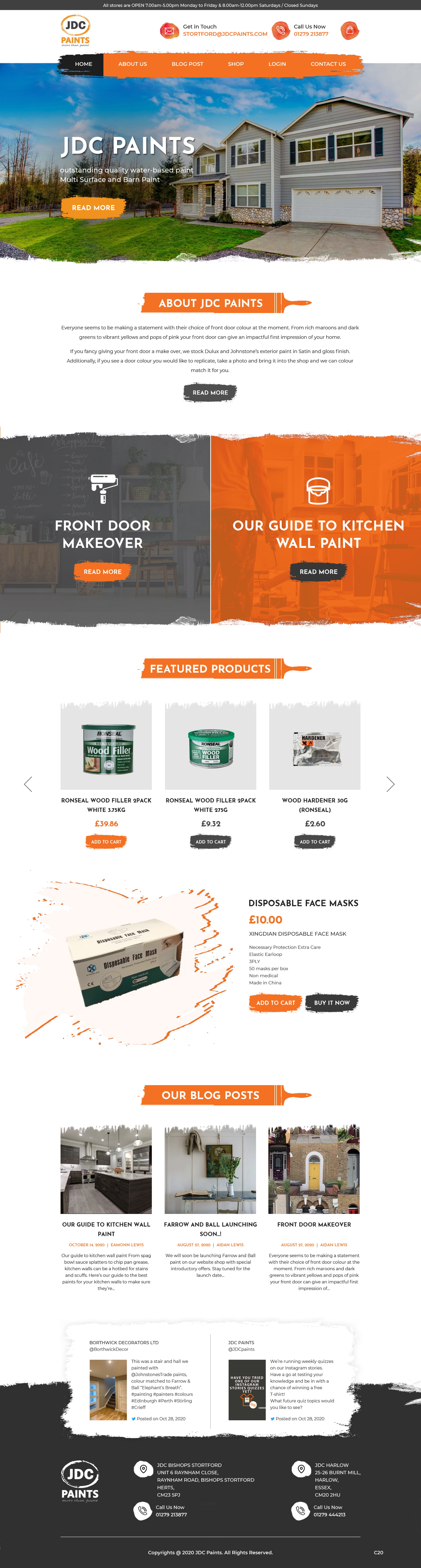 Shopify Design by pb for JDC Paints Limited | Design #25697292