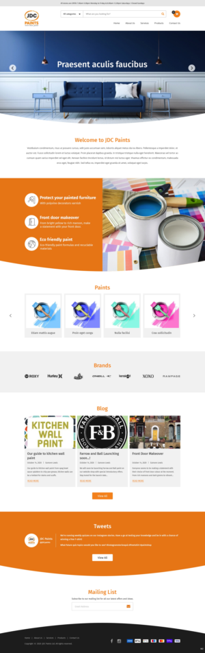 Shopify Design by pb for JDC Paints Limited | Design: #25697298