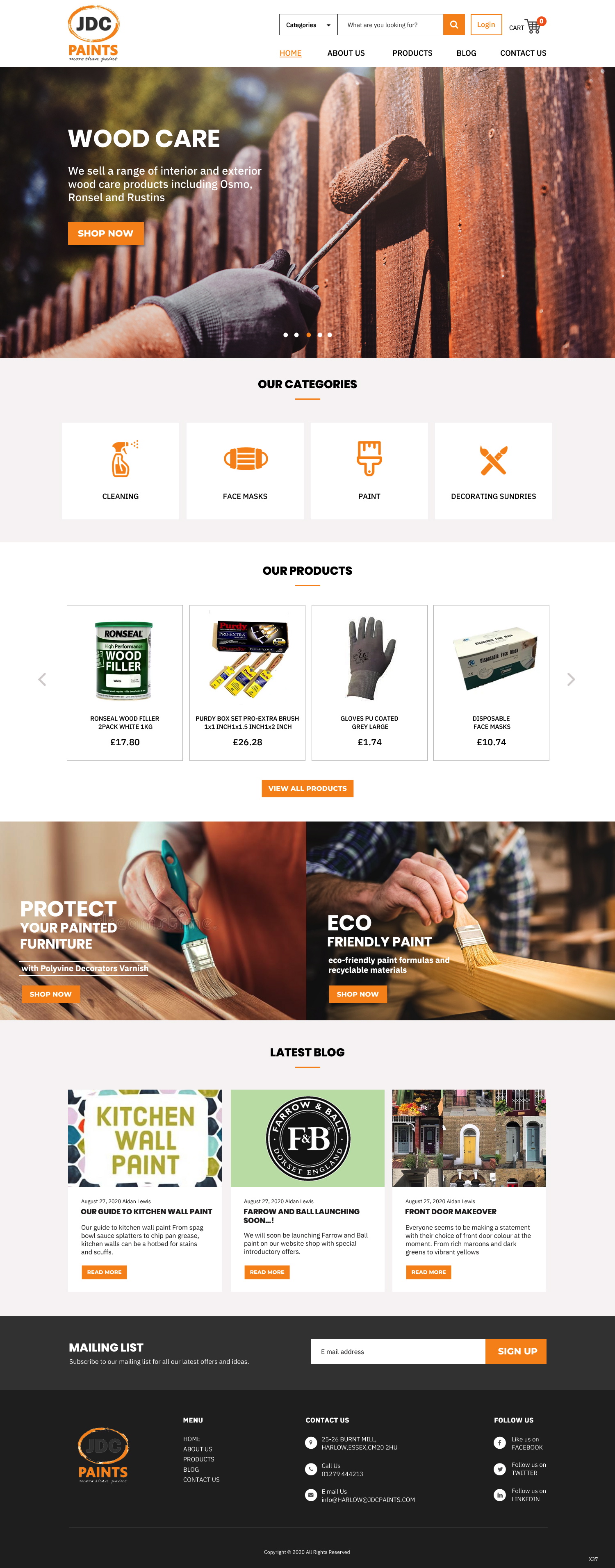 Shopify Design by pb for JDC Paints Limited | Design #25697307
