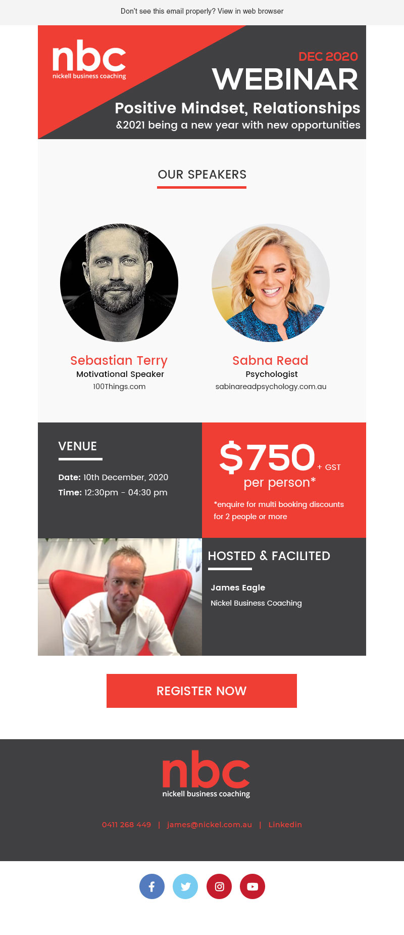 E-Mail Marketing-Design von Expert Designer für Nickell Business Coaching | Design #25716165