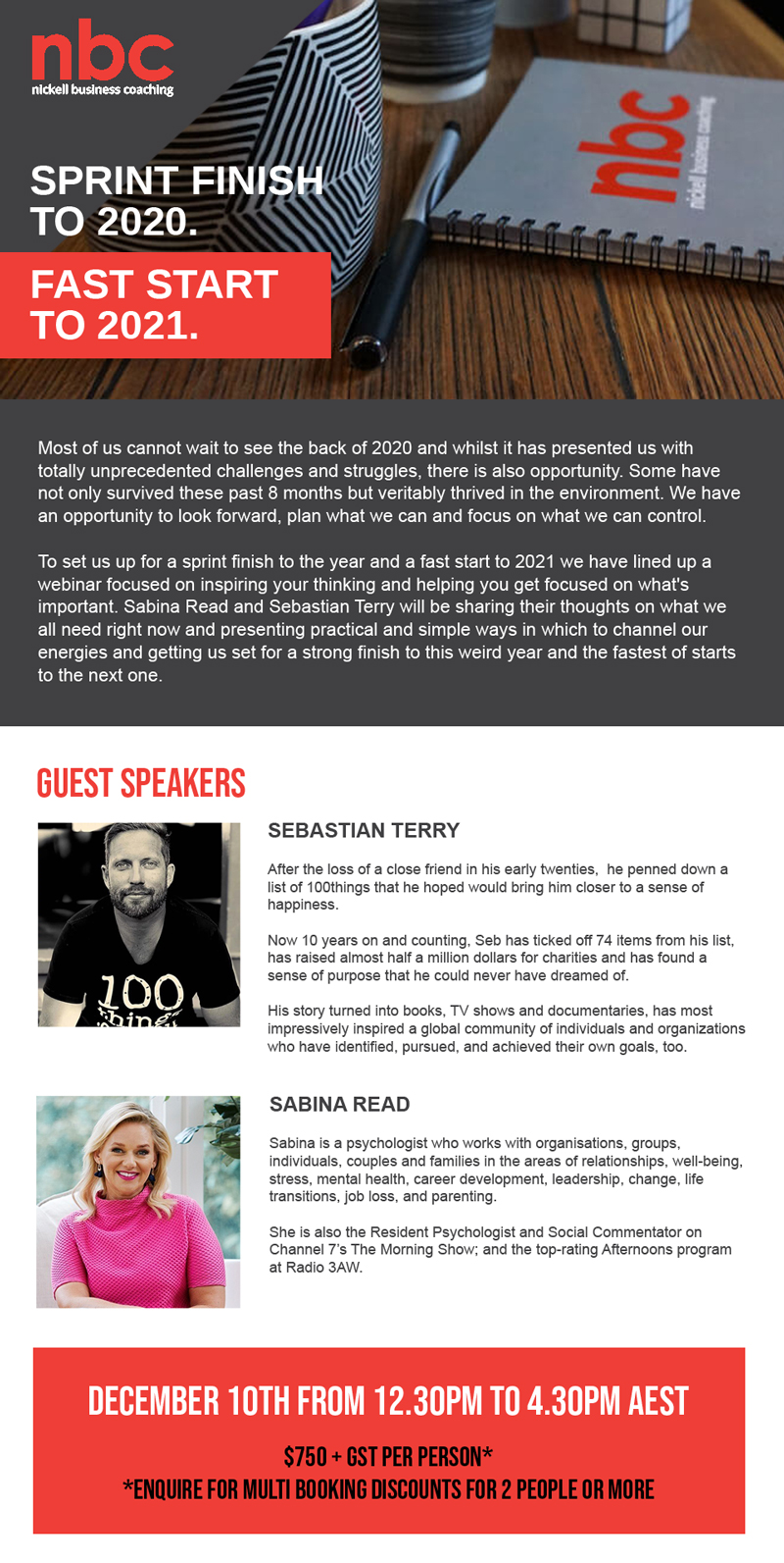 Email Marketing Design by wanagaran for Nickell Business Coaching | Design #25689959