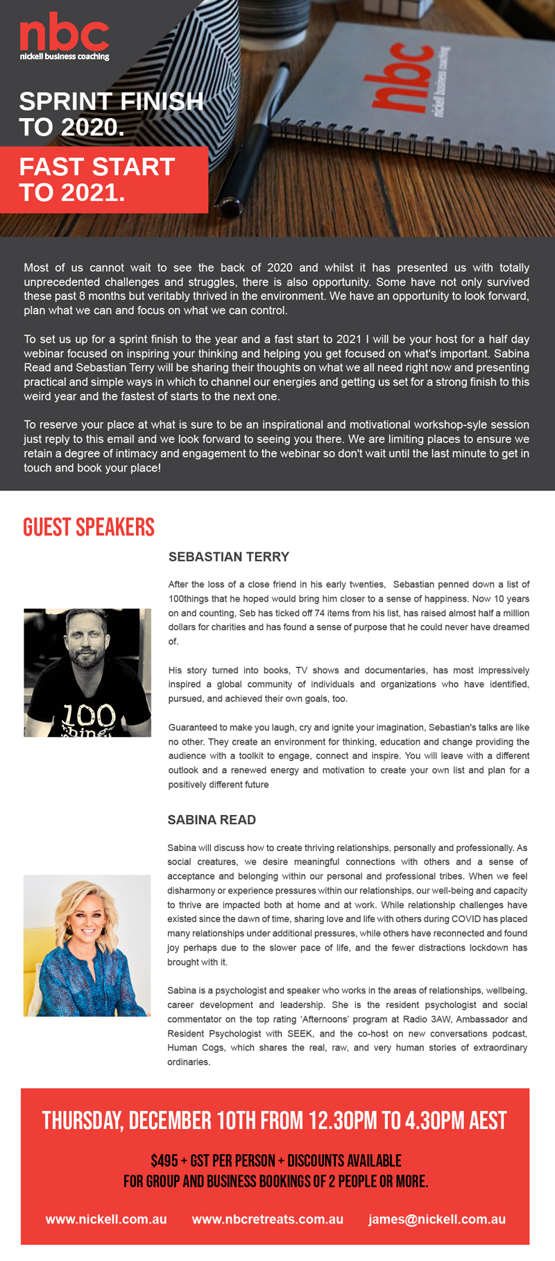 E-Mail Marketing-Design von wanagaran für Nickell Business Coaching | Design #25708127