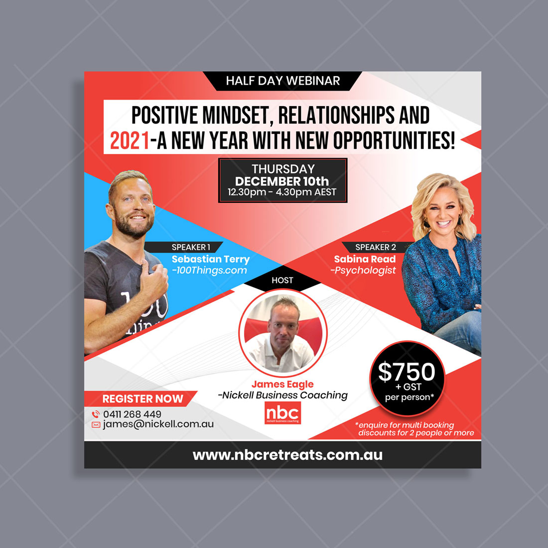 Email Marketing Design by DA. for Nickell Business Coaching | Design #25693482