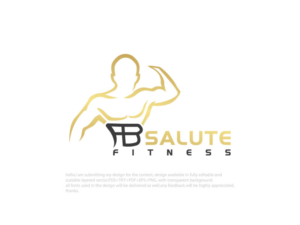 AB salute fitness | Logo Design by adnan001 2
