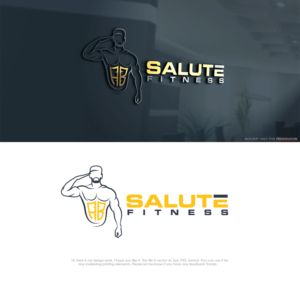 AB salute fitness | Logo Design by Mono.co
