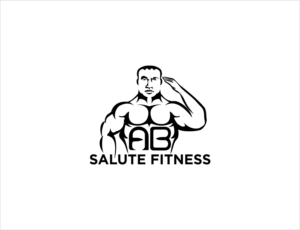 AB salute fitness | Logo Design by BNdesigner