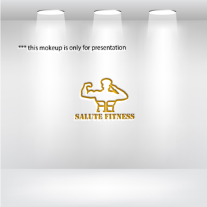 AB salute fitness | Logo Design by uitaki