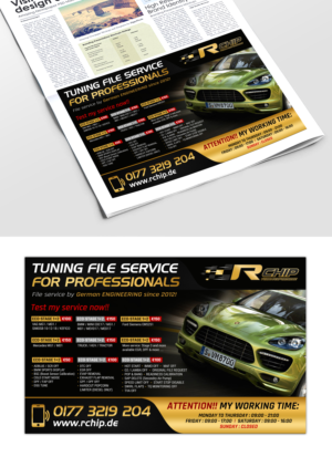 Tuning Company need a advertising banner for fileservice b2b (chiptuning) in vector | Werbe-Design von SAI DESIGNS