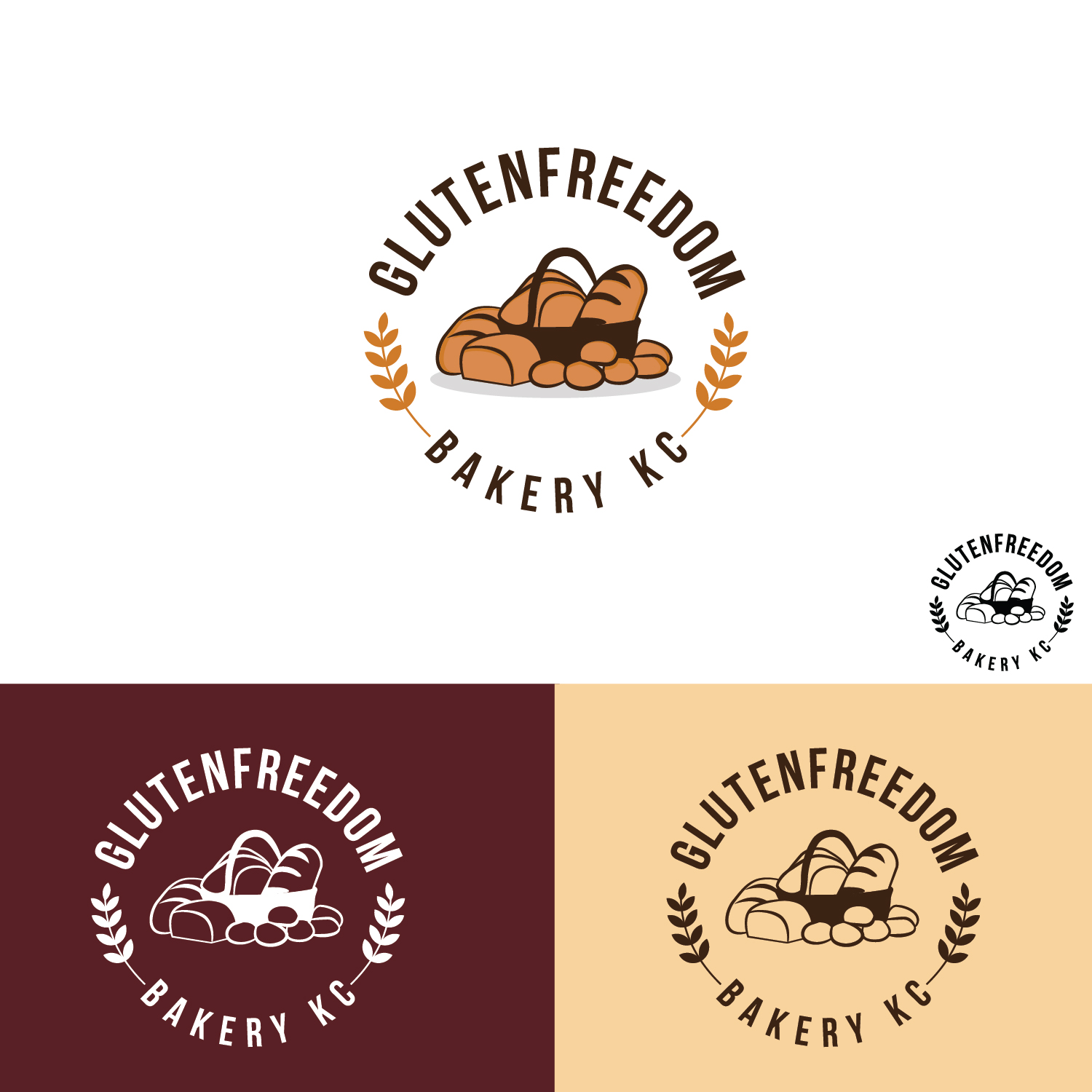 Diseño de Logo por Maxo-Biz para GlutenFreedom Bakery KC | Diseño #25709397
