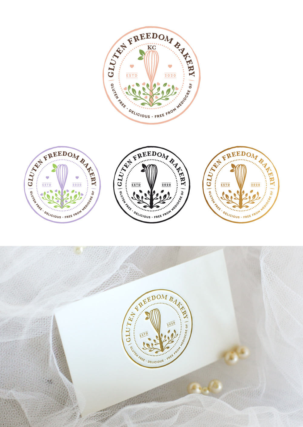 Logo Design by Cactus Designs for GlutenFreedom Bakery KC | Design #25726401