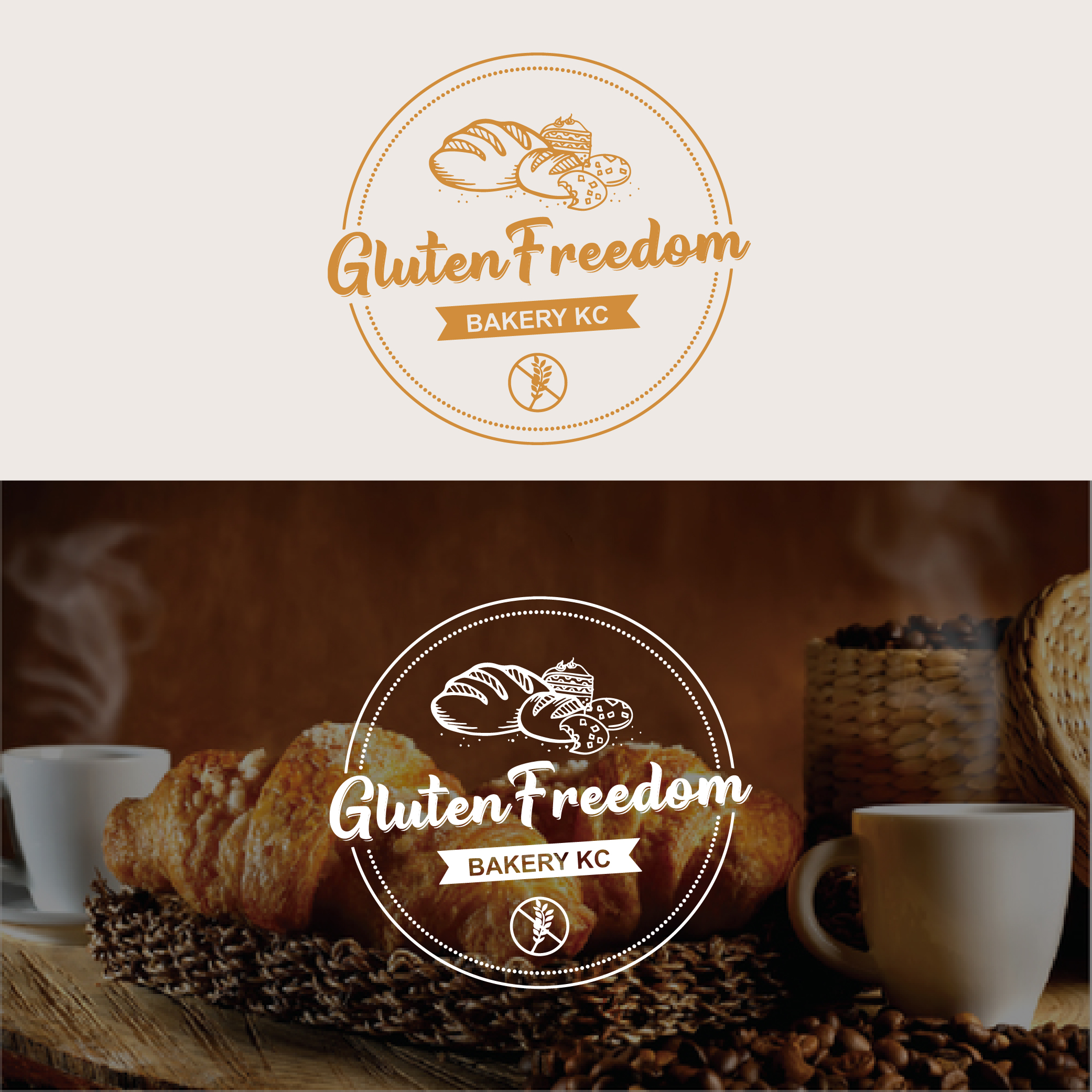 Logo Design by HAKIMA 2 for GlutenFreedom Bakery KC | Design #25702163
