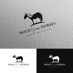 Hold your Horses - Miniature Therapy Horses | Logo Design by Rii