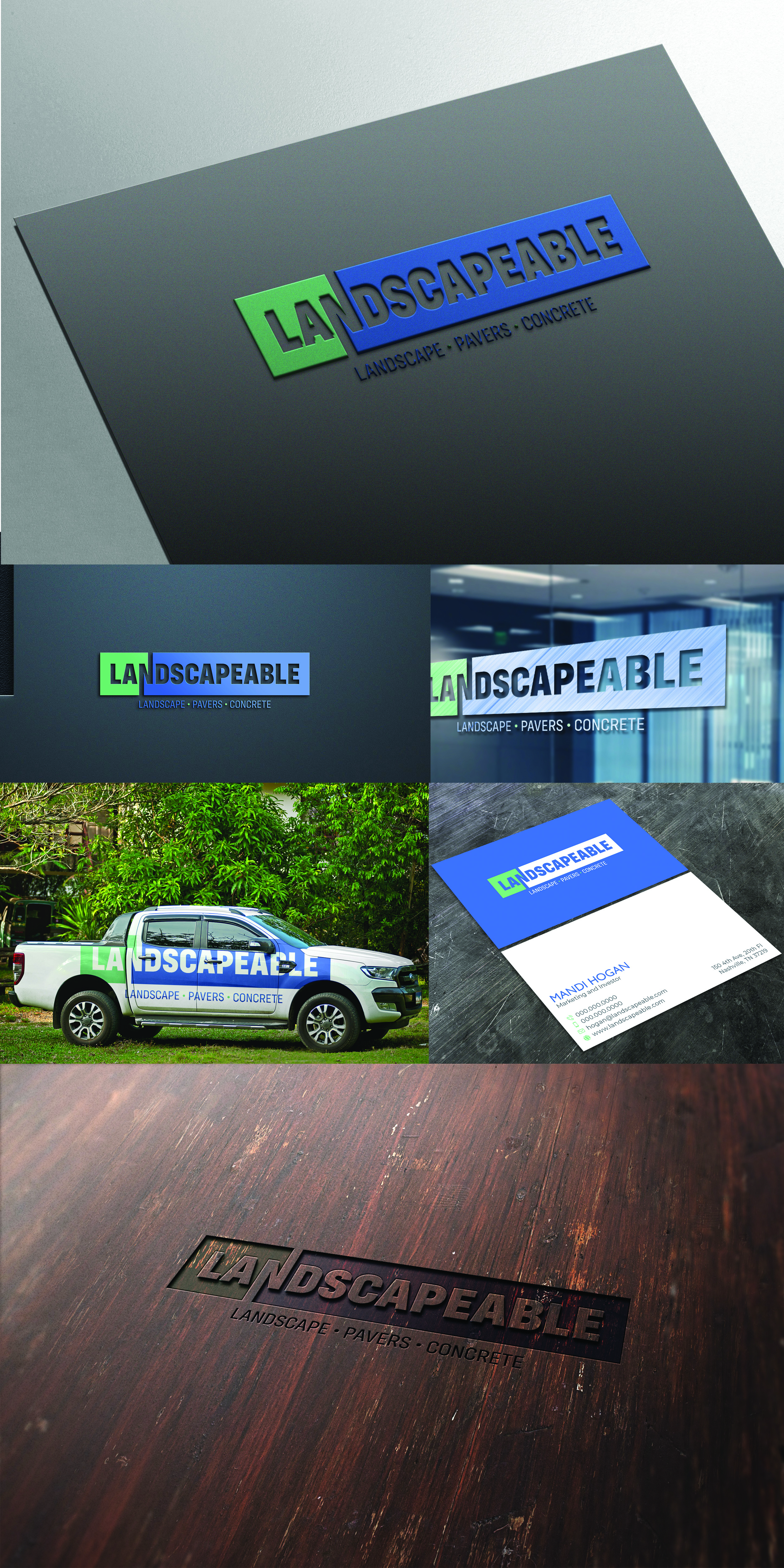 Logo Design by Verified artistry (Design garden) for Landscapeable LLC | Design #25720955