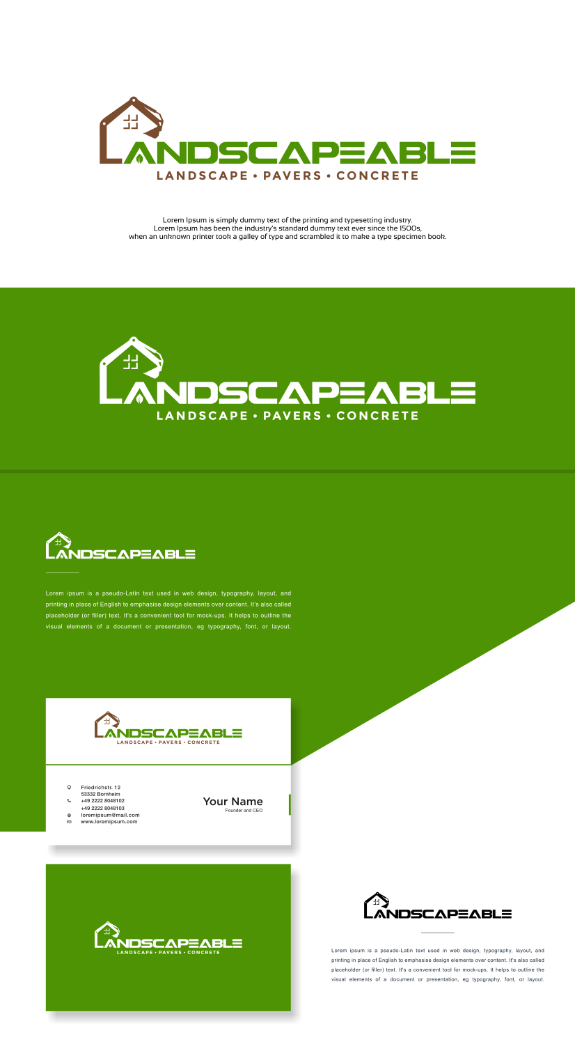 Logo Design by fatiyadesign for Landscapeable LLC | Design #25723034