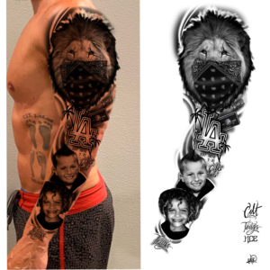 Full sleeve tattoo - LT | Design de Tatouage par El Yisk 2