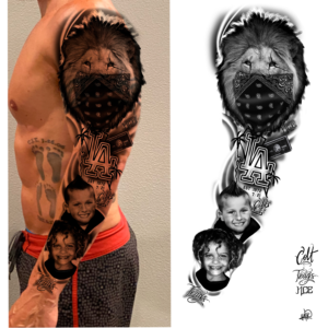 Full sleeve tattoo - LT | Tattoo Design by El Yisk 2