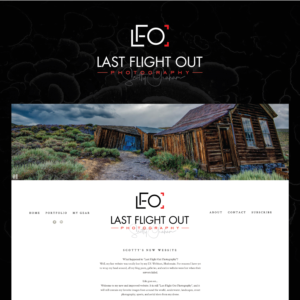 Last Flight Out Photography by Scotty Graham | Diseño de Logo por Maxo-Biz
