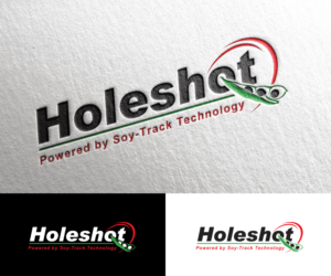 Holeshot - Powered by Soy-Track Technology | Diseño de Logo por step forward 2