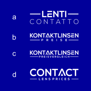 Logo-Design von mr.yasmine für Kontaktlinsen-Preisvergleich GmbH | Design: #25699639