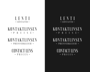 Logo-Design von SL Designer für Kontaktlinsen-Preisvergleich GmbH | Design: #25698279