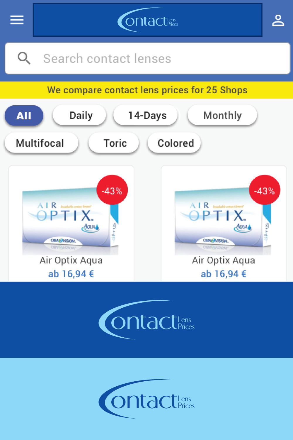 Logo Design by Magic of Art for Kontaktlinsen-Preisvergleich GmbH | Design #25727409