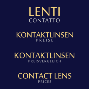 Lenti Contatto / Kontaktlinsen Preise / Kontaktlinsen Preisvergleich / Contact Lens Prices | Logo-Design von Rii