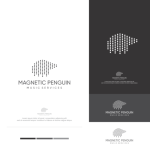 Magnetic Penguin Music Services | Logo Design by Alexturner